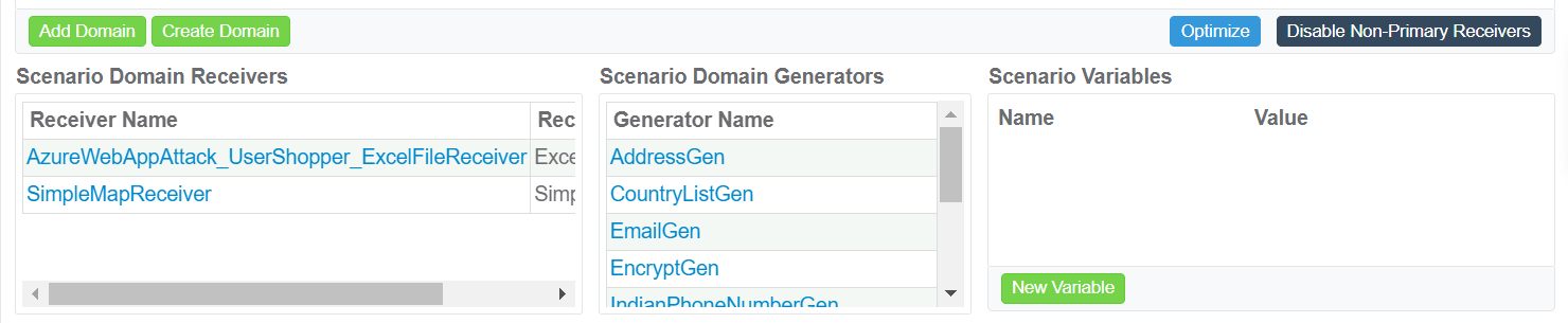 GenRocket domain creation