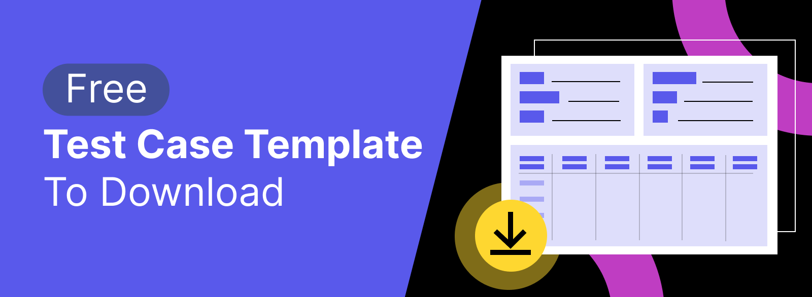 free test case template brief to download