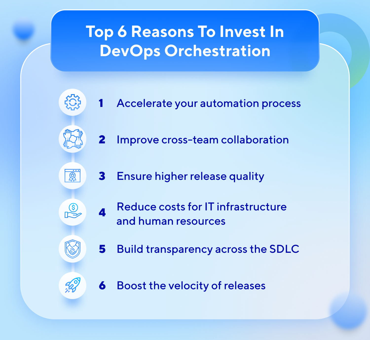 Top 6 reasons to invest in DevOps orchestration