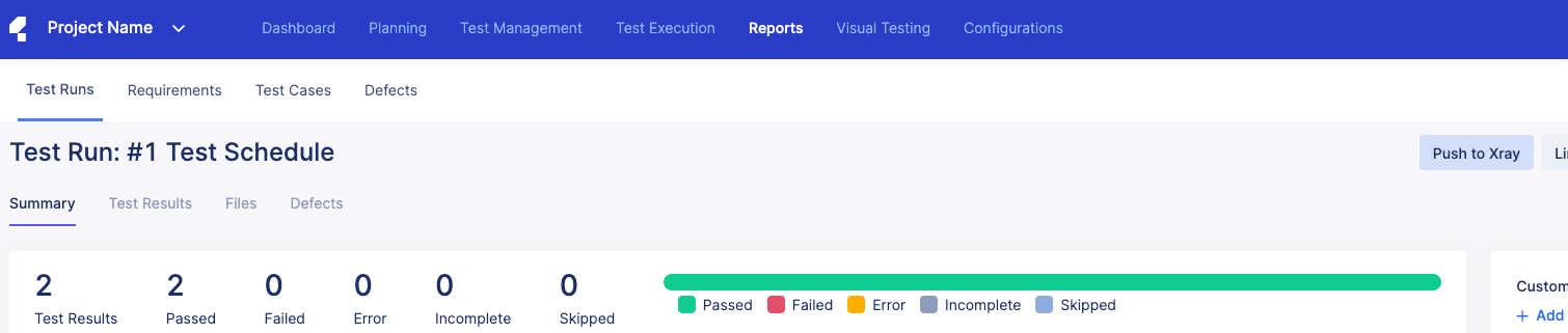 Manually Push Test Run Results to Xray