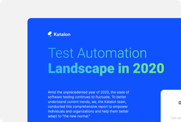 Test Automation Landscape in 2020