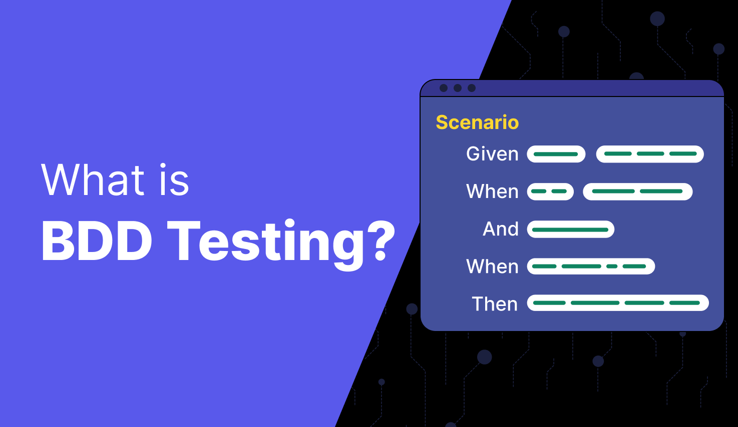 what is behavior driven development testing BDD Testing?